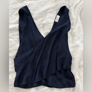 SIR the Label Navy Blue Blouse